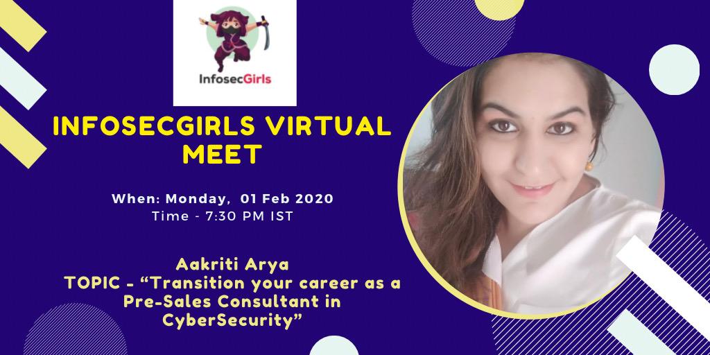 InfosecGirls Virtual Meet - 02nd Feb, 2021